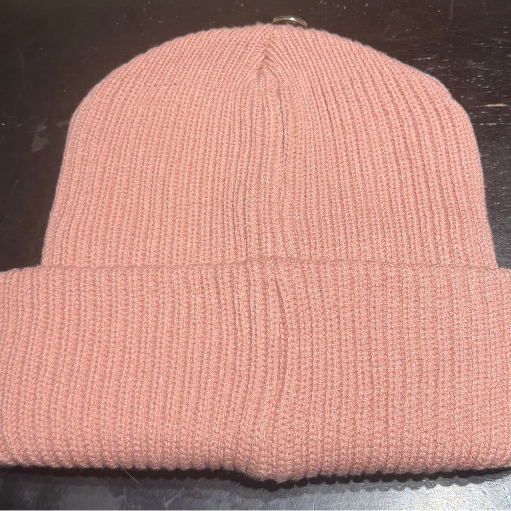 Pink Unisex Cromo Hearts Knit Beanie - Picture 2 of 3